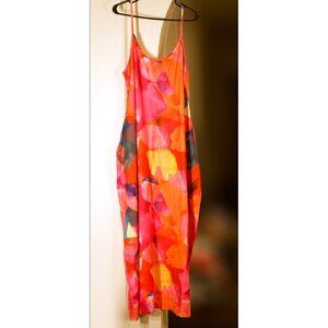 Painting Print Dress with Pockets / 3 XL / Shein but good quality fabric
